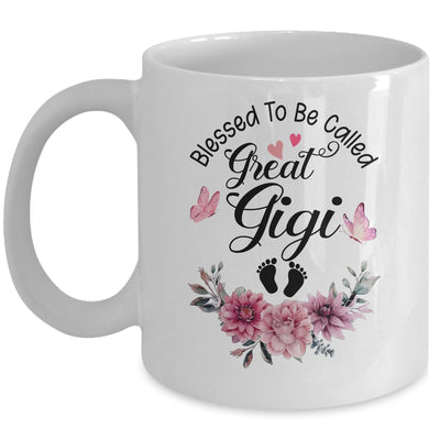 Blessed To Be Called Gigi Floral Gigi Mothers Day Mug | siriusteestore