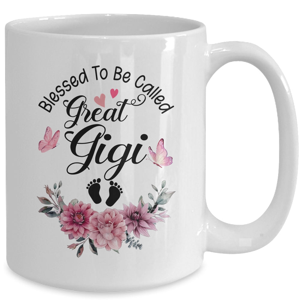Blessed To Be Called Gigi Floral Gigi Mothers Day Mug | siriusteestore
