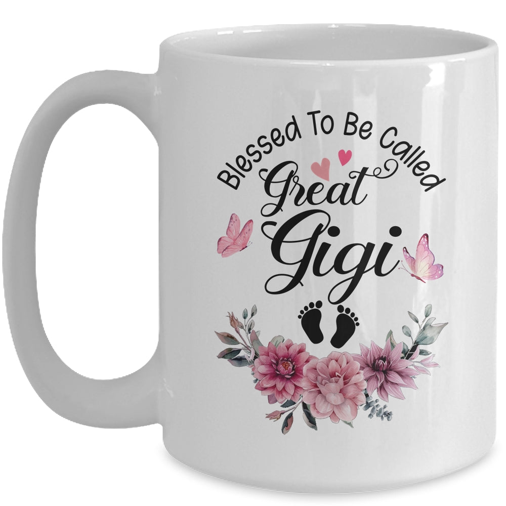 Blessed To Be Called Gigi Floral Gigi Mothers Day Mug | siriusteestore