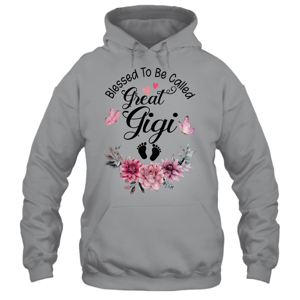 Blessed To Be Called Gigi Floral Gigi Mothers Day Shirt & Tank Top | siriusteestore