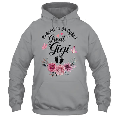 Blessed To Be Called Gigi Floral Gigi Mothers Day Shirt & Tank Top | siriusteestore