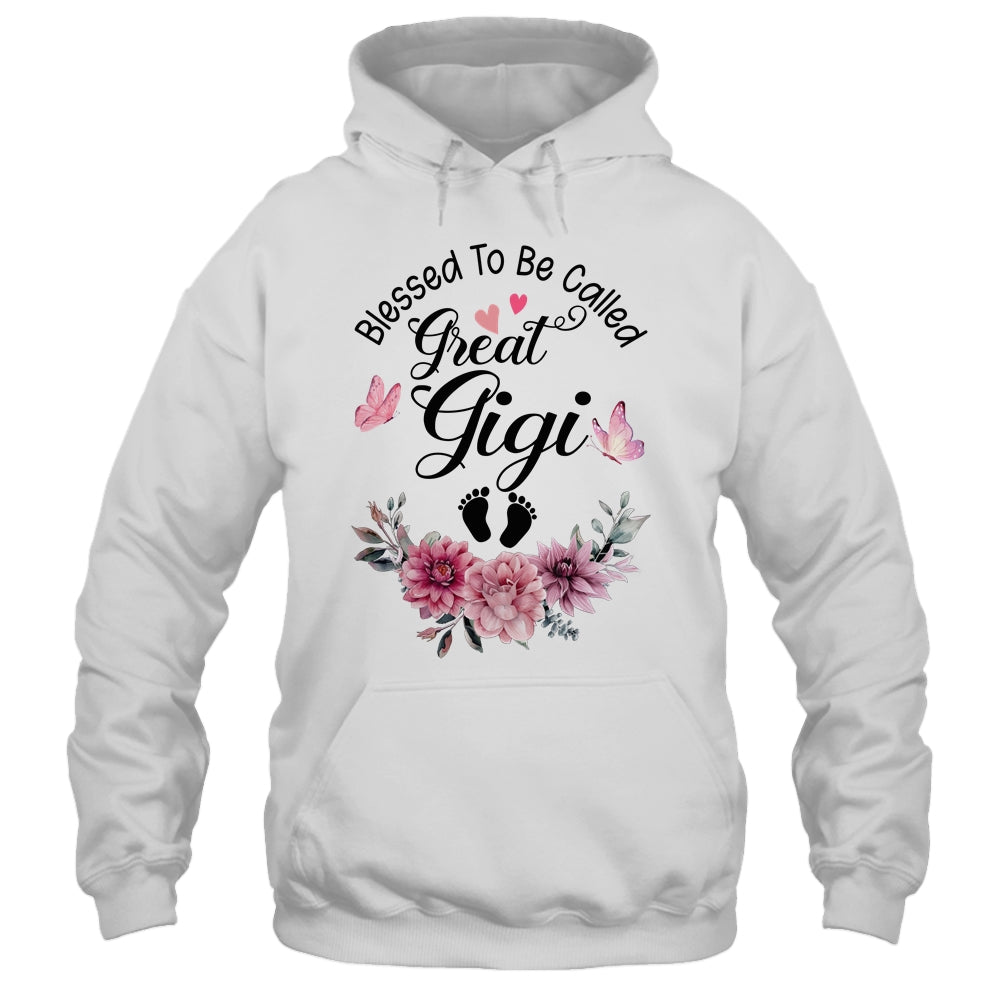 Blessed To Be Called Gigi Floral Gigi Mothers Day Shirt & Tank Top | siriusteestore