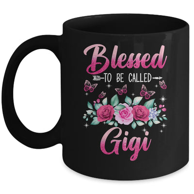 Blessed To Be Called Gigi Mothers Day Birthday Rose Butterfly Mug | siriusteestore