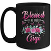 Blessed To Be Called Gigi Mothers Day Birthday Rose Butterfly Mug | siriusteestore