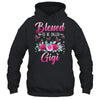 Blessed To Be Called Gigi Mothers Day Birthday Rose Butterfly Shirt & Tank Top | siriusteestore
