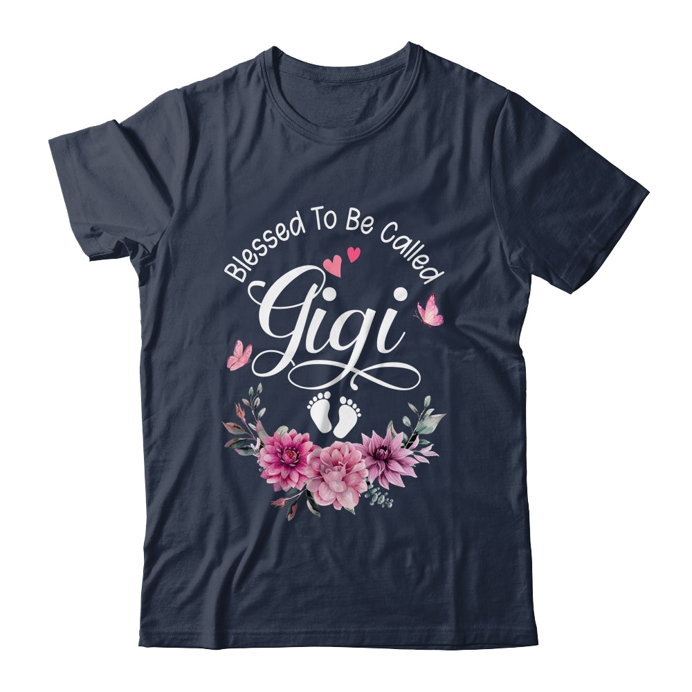 Blessed To Be Called Gigi Women Floral Decor Gigi Shirt & Tank Top | siriusteestore