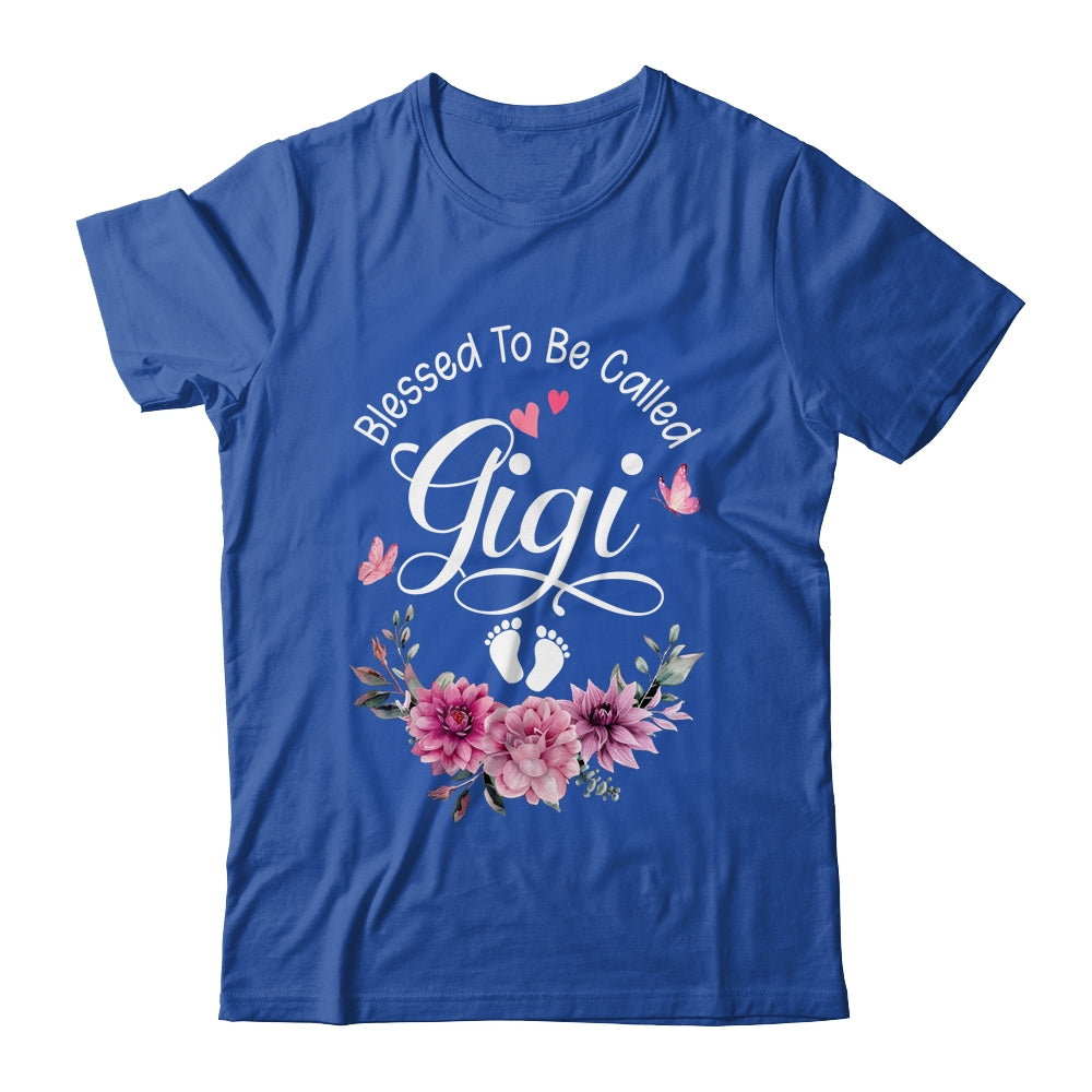 Blessed To Be Called Gigi Women Floral Decor Gigi Shirt & Tank Top | siriusteestore