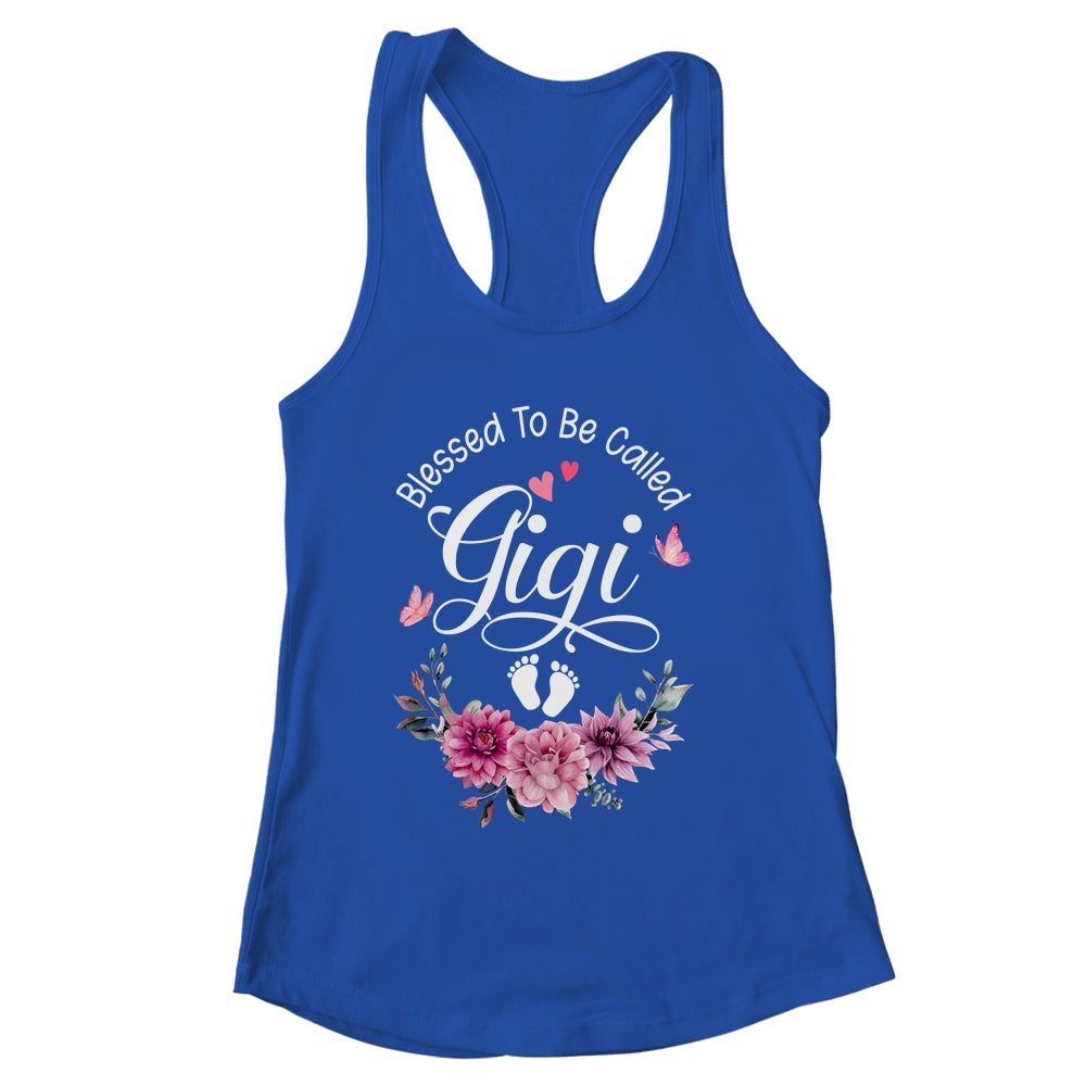 Blessed To Be Called Gigi Women Floral Decor Gigi Shirt & Tank Top | siriusteestore