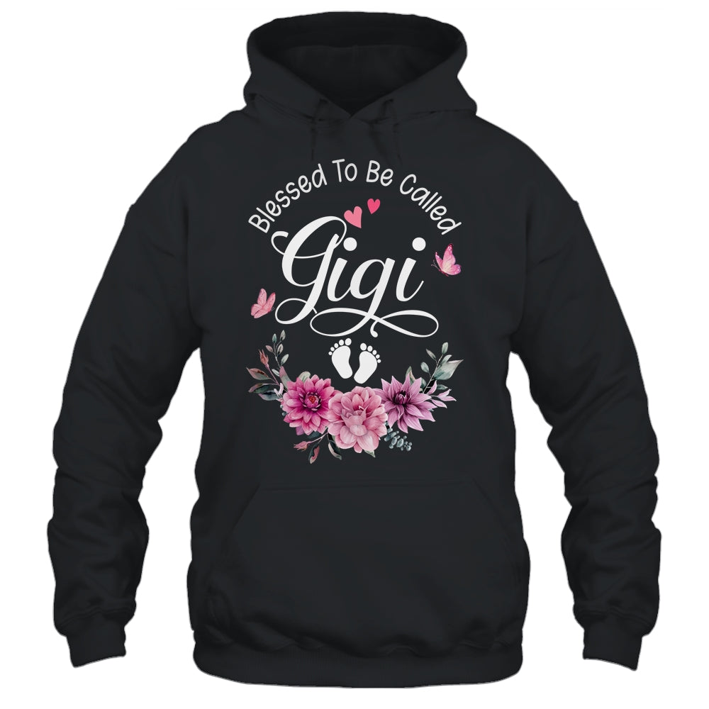 Blessed To Be Called Gigi Women Floral Decor Gigi Shirt & Tank Top | siriusteestore