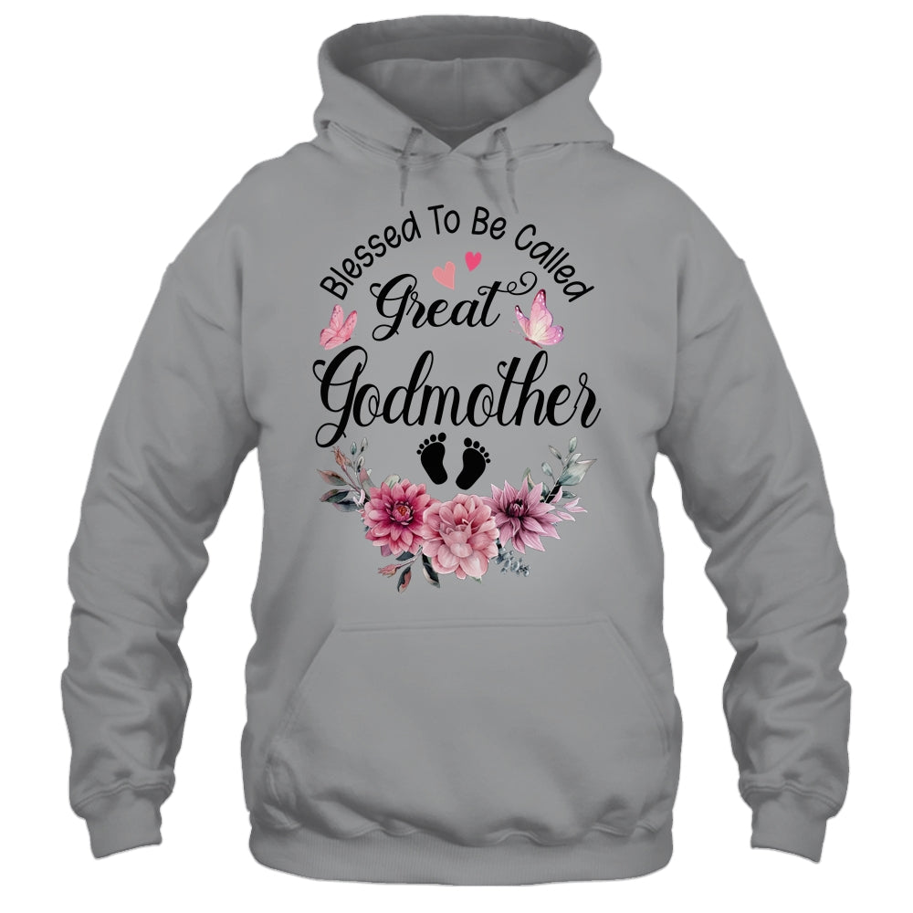 Blessed To Be Called Godmother Floral Godmother Mothers Day Shirt & Tank Top | siriusteestore