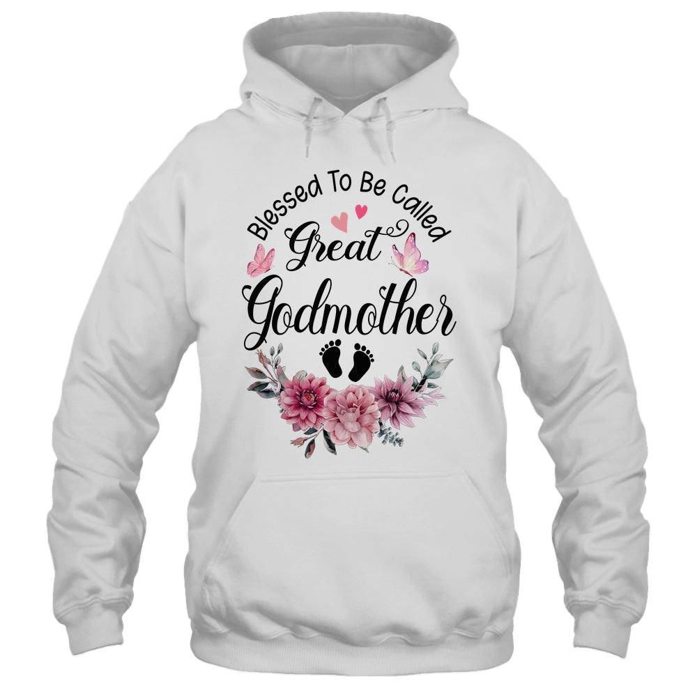 Blessed To Be Called Godmother Floral Godmother Mothers Day Shirt & Tank Top | siriusteestore