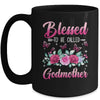 Blessed To Be Called Godmother Mothers Day Birthday Rose Butterfly Mug | siriusteestore