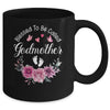 Blessed To Be Called Godmother Women Floral Decor Godmother Mug | siriusteestore