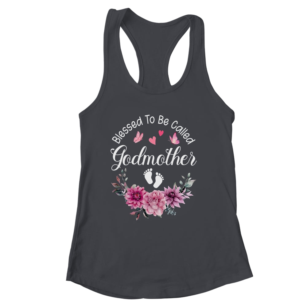 Blessed To Be Called Godmother Women Floral Decor Godmother Shirt & Tank Top | siriusteestore
