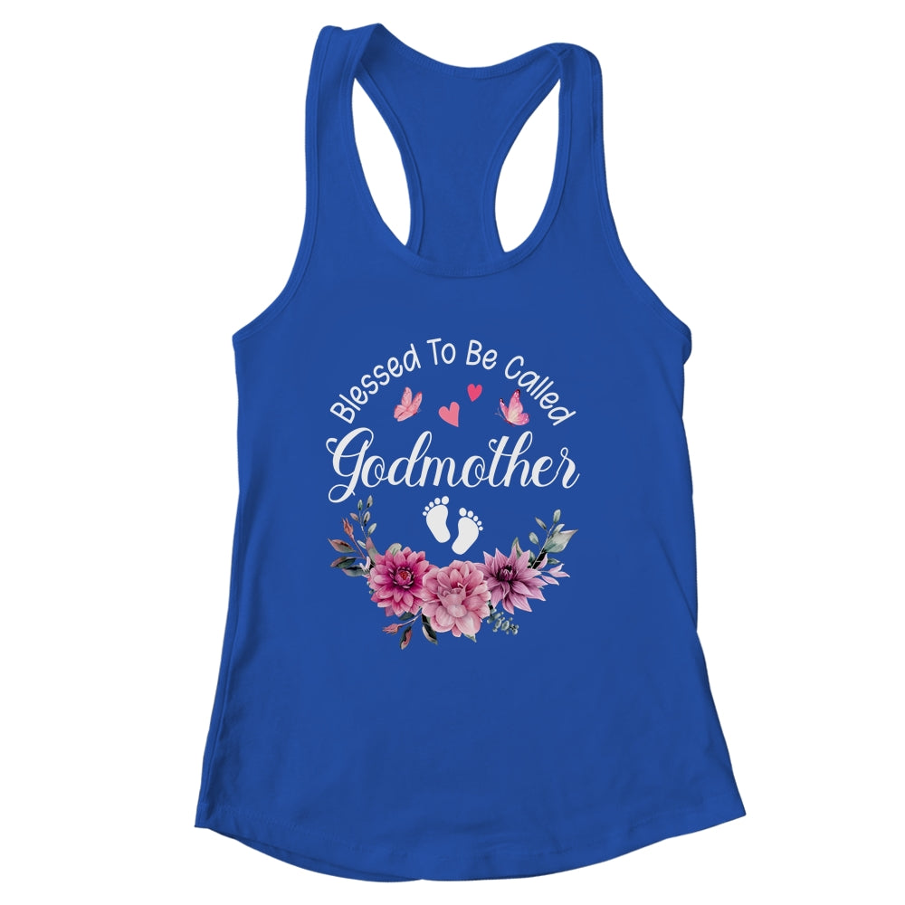 Blessed To Be Called Godmother Women Floral Decor Godmother Shirt & Tank Top | siriusteestore