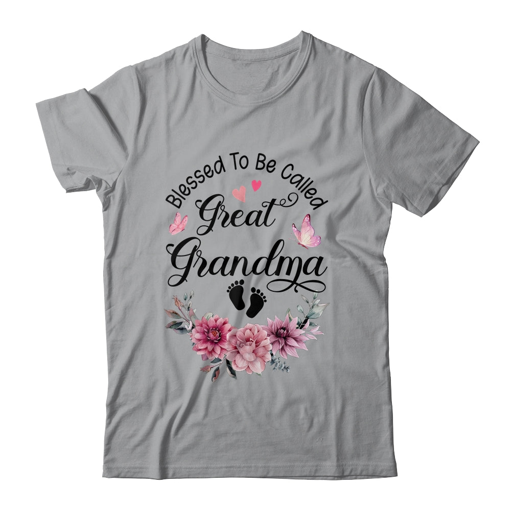 Blessed To Be Called Grandma Floral Grandma Mothers Day Shirt & Tank Top | siriusteestore