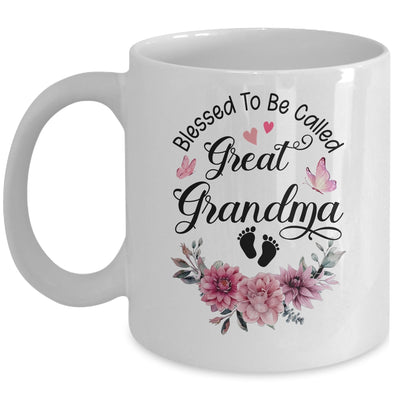 Blessed To Be Called Grandma Floral Grandma Mothers Day Mug | siriusteestore