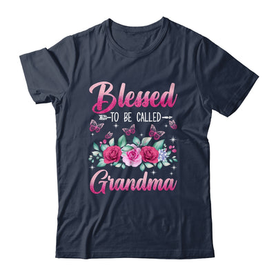 Blessed To Be Called Grandma Mothers Day Birthday Rose Butterfly Shirt & Tank Top | siriusteestore