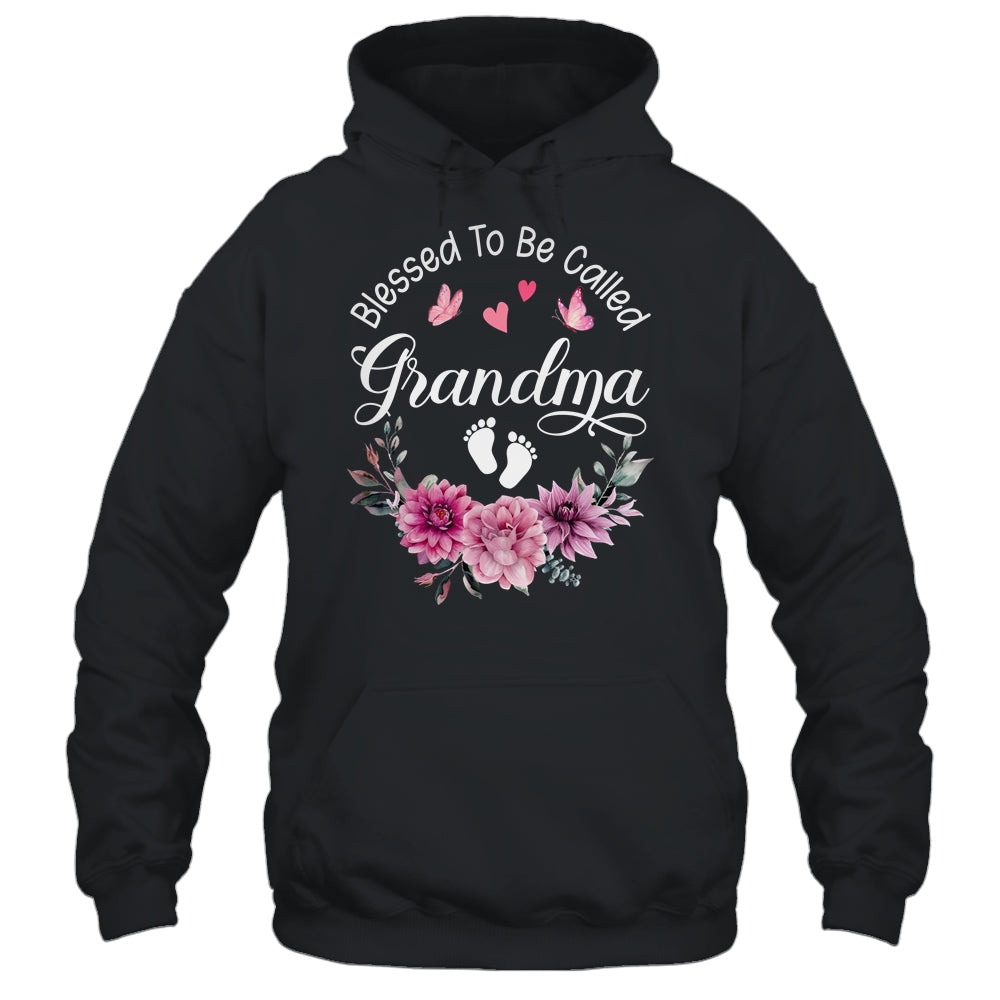 Blessed To Be Called Grandma Women Floral Decor Grandma Shirt & Tank Top | siriusteestore