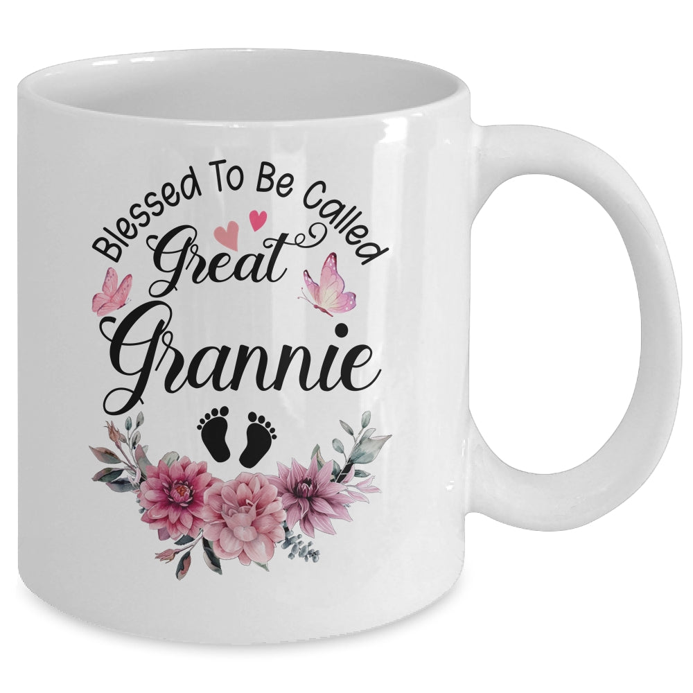 Blessed To Be Called Grannie Floral Grannie Mothers Day Mug | siriusteestore