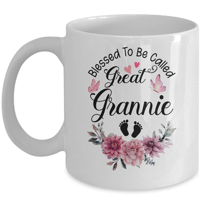 Blessed To Be Called Grannie Floral Grannie Mothers Day Mug | siriusteestore