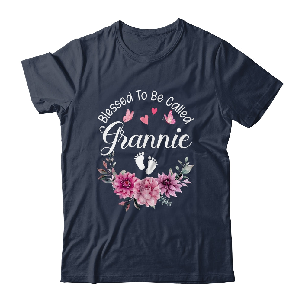 Blessed To Be Called Grannie Women Floral Decor Grannie Shirt & Tank Top | siriusteestore
