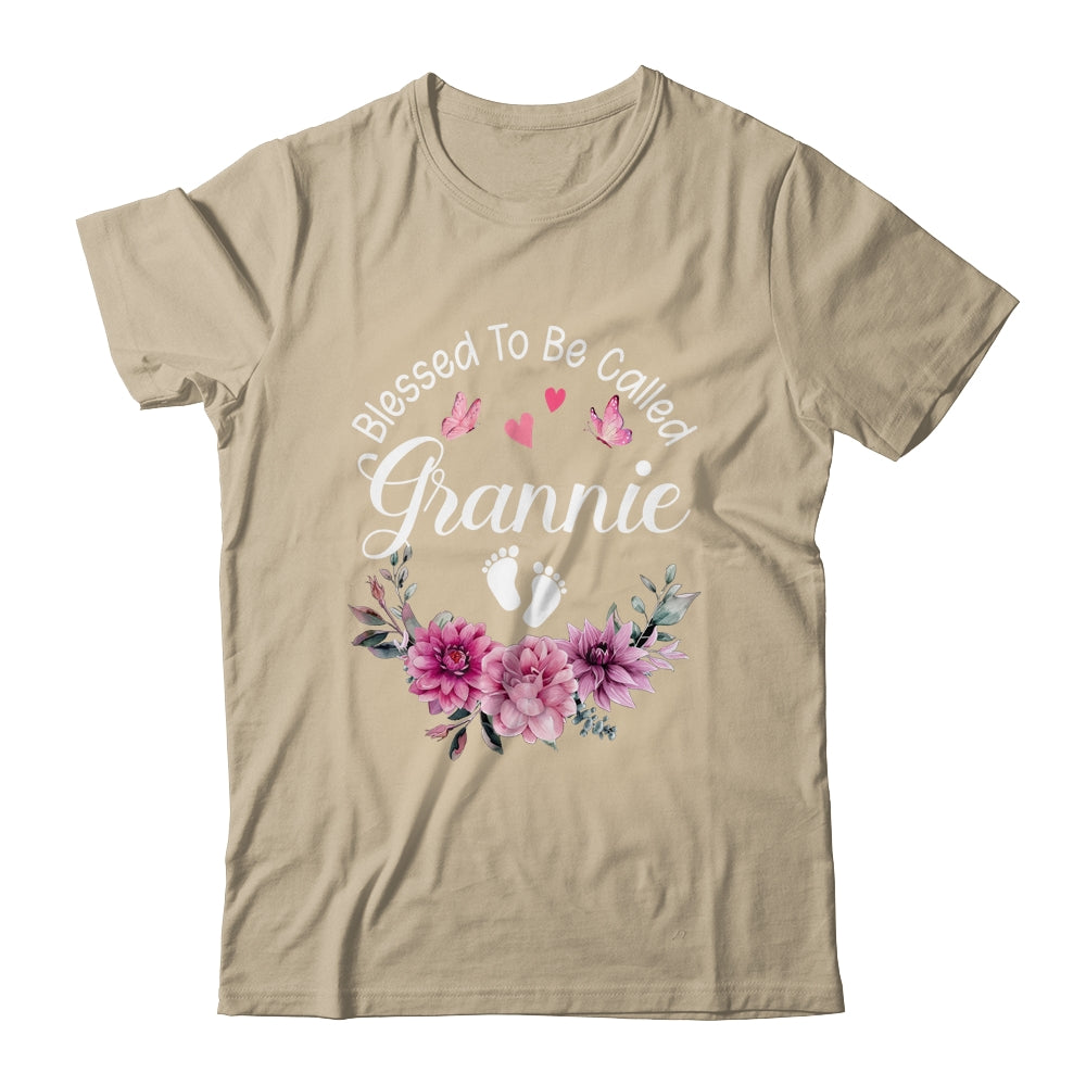 Blessed To Be Called Grannie Women Floral Decor Grannie Shirt & Tank Top | siriusteestore