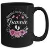 Blessed To Be Called Grannie Women Floral Decor Grannie Mug | siriusteestore