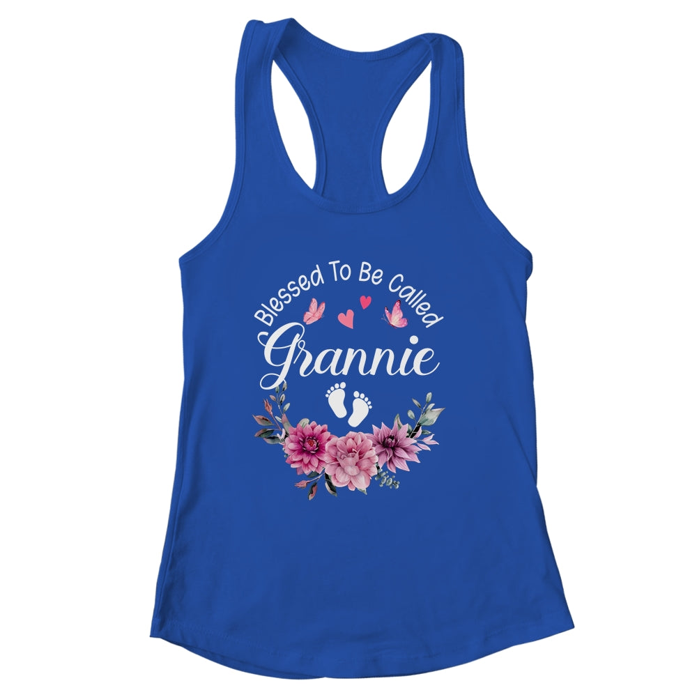 Blessed To Be Called Grannie Women Floral Decor Grannie Shirt & Tank Top | siriusteestore