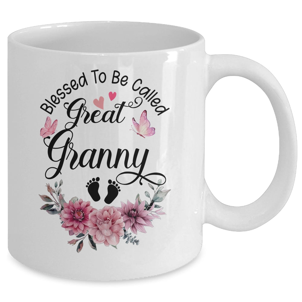 Blessed To Be Called Granny Floral Granny Mothers Day Mug | siriusteestore