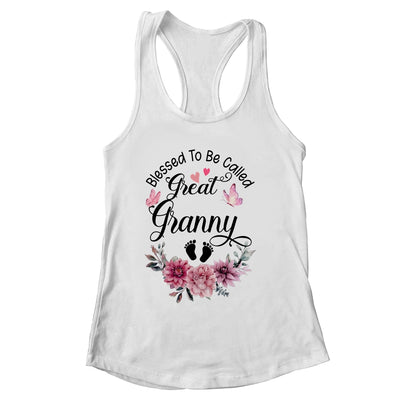 Blessed To Be Called Granny Floral Granny Mothers Day Shirt & Tank Top | siriusteestore