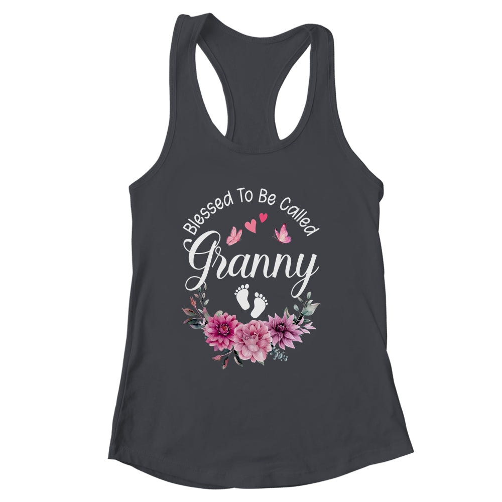 Blessed To Be Called Granny Women Floral Decor Granny Shirt & Tank Top | siriusteestore