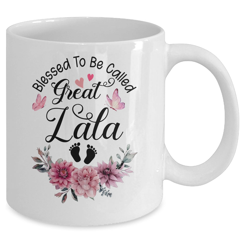 Blessed To Be Called Lala Floral Lala Mothers Day Mug | siriusteestore
