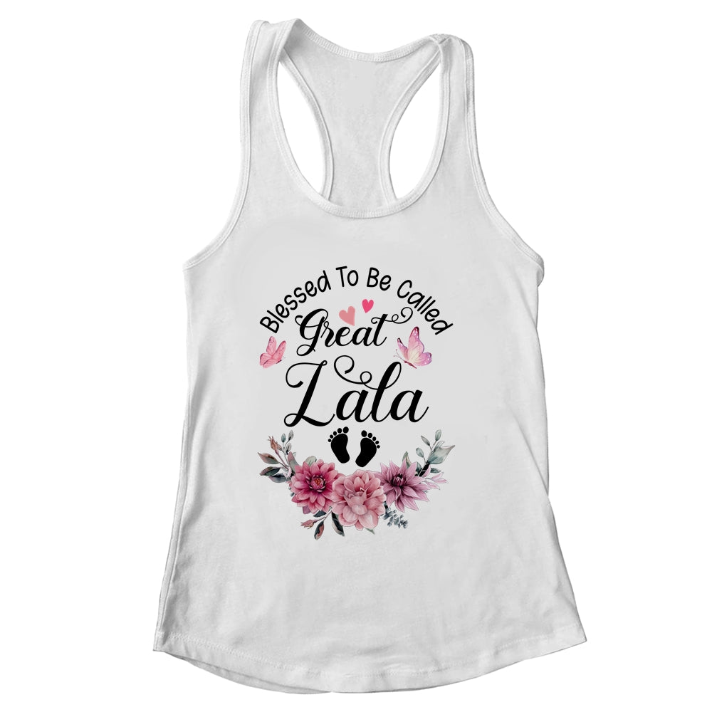 Blessed To Be Called Lala Floral Lala Mothers Day Shirt & Tank Top | siriusteestore
