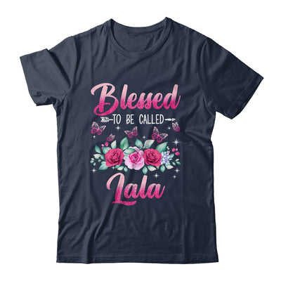 Blessed To Be Called Lala Mothers Day Birthday Rose Butterfly Shirt & Tank Top | siriusteestore