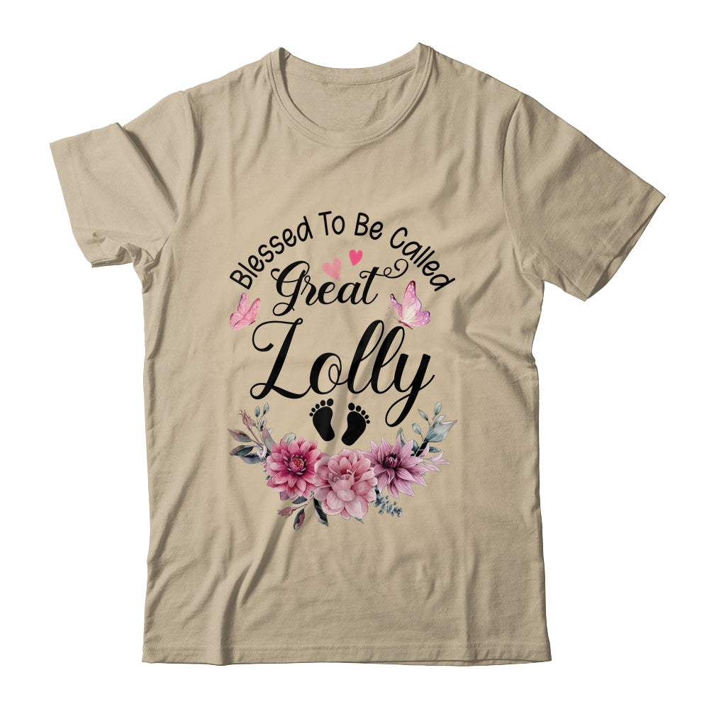 Blessed To Be Called Lolly Floral Lolly Mothers Day Shirt & Tank Top | siriusteestore