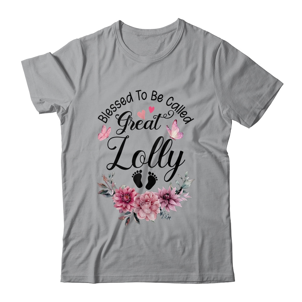 Blessed To Be Called Lolly Floral Lolly Mothers Day Shirt & Tank Top | siriusteestore