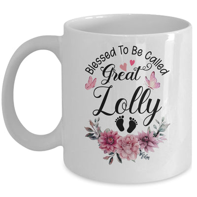 Blessed To Be Called Lolly Floral Lolly Mothers Day Mug | siriusteestore