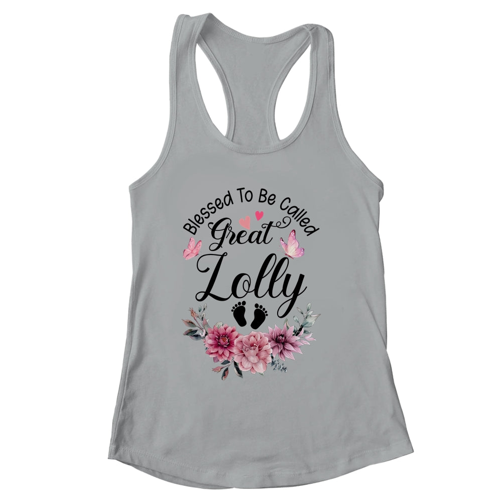 Blessed To Be Called Lolly Floral Lolly Mothers Day Shirt & Tank Top | siriusteestore
