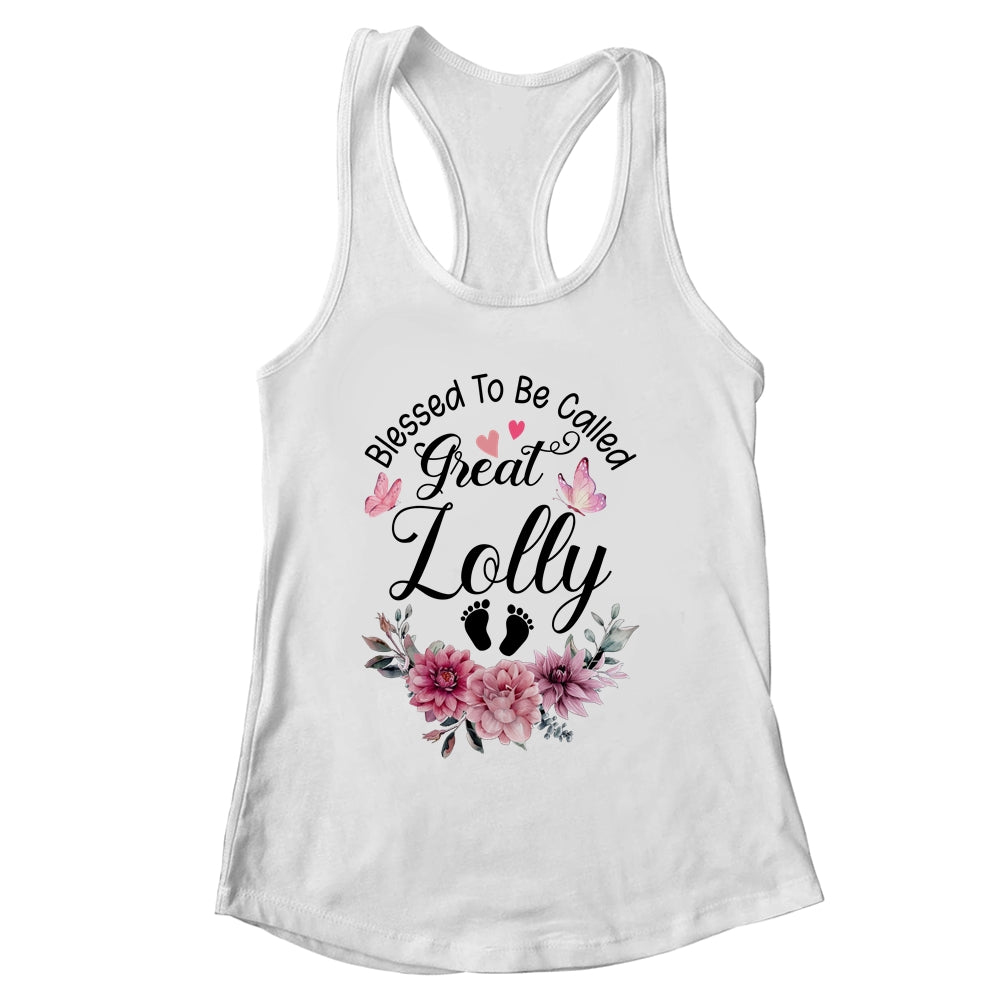 Blessed To Be Called Lolly Floral Lolly Mothers Day Shirt & Tank Top | siriusteestore