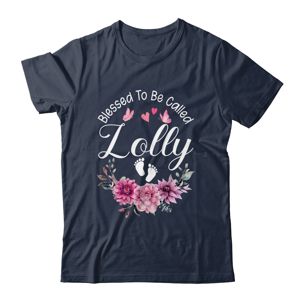 Blessed To Be Called Lolly Women Floral Decor Lolly Shirt & Tank Top | siriusteestore