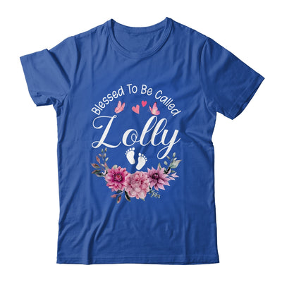 Blessed To Be Called Lolly Women Floral Decor Lolly Shirt & Tank Top | siriusteestore