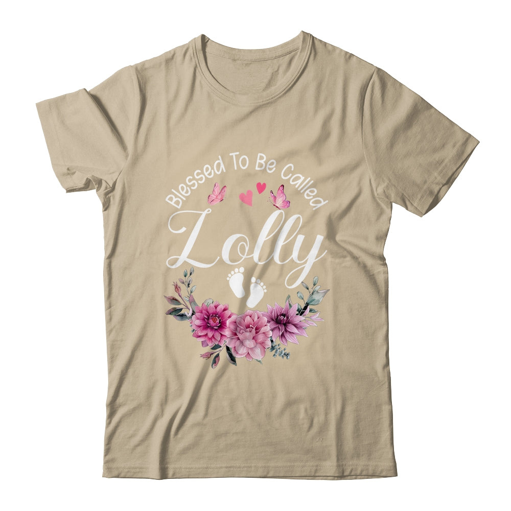 Blessed To Be Called Lolly Women Floral Decor Lolly Shirt & Tank Top | siriusteestore
