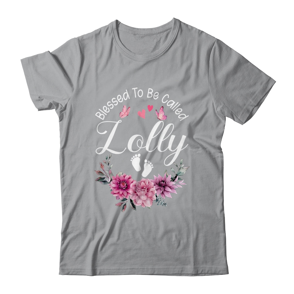 Blessed To Be Called Lolly Women Floral Decor Lolly Shirt & Tank Top | siriusteestore
