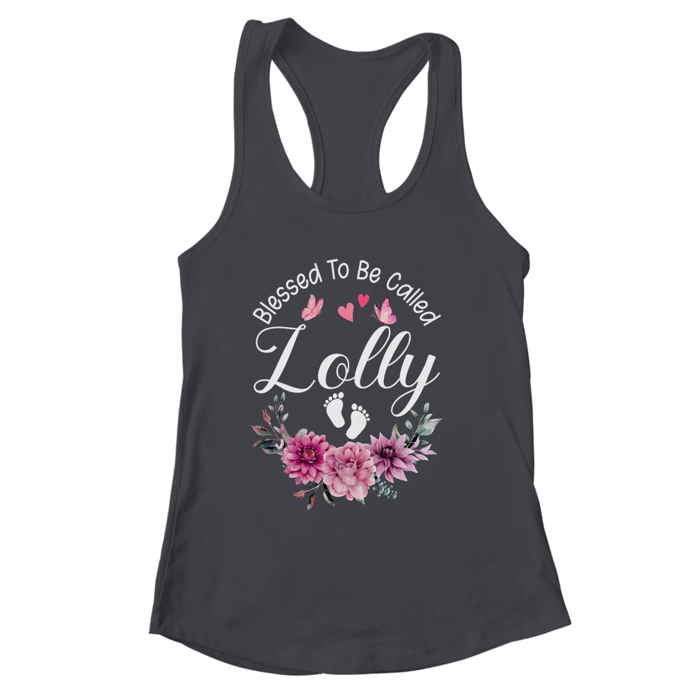 Blessed To Be Called Lolly Women Floral Decor Lolly Shirt & Tank Top | siriusteestore