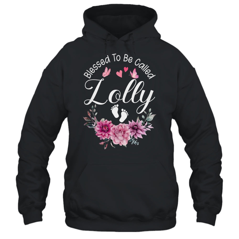 Blessed To Be Called Lolly Women Floral Decor Lolly Shirt & Tank Top | siriusteestore