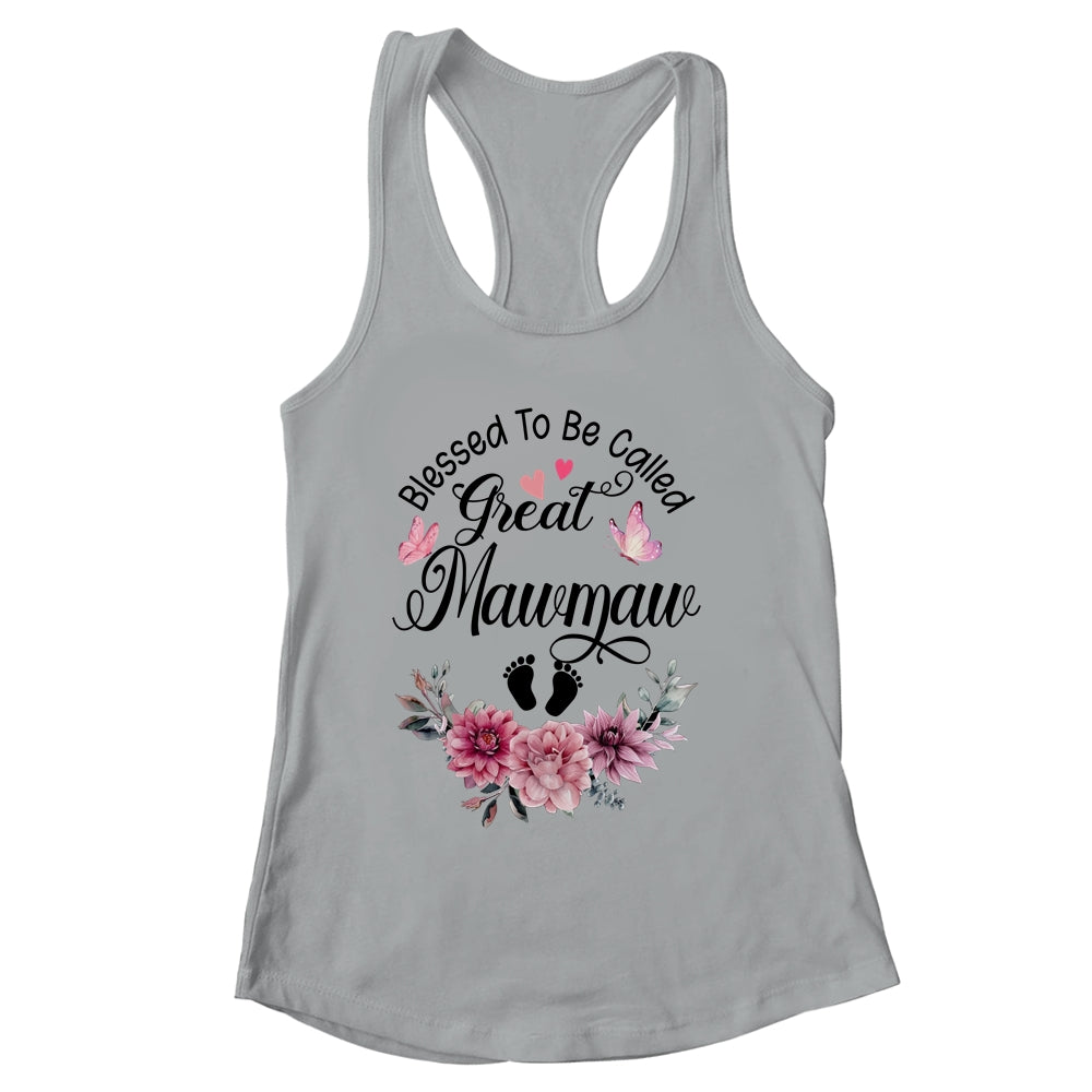 Blessed To Be Called Mawmaw Floral Mawmaw Mothers Day Shirt & Tank Top | siriusteestore