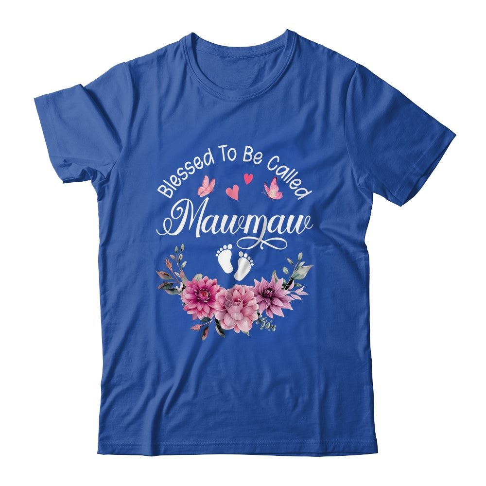Blessed To Be Called Mawmaw Women Floral Decor Mawmaw Shirt & Tank Top | siriusteestore
