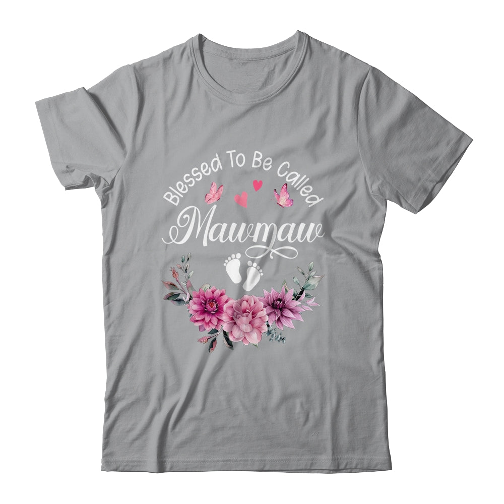 Blessed To Be Called Mawmaw Women Floral Decor Mawmaw Shirt & Tank Top | siriusteestore