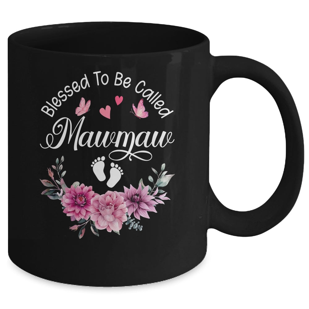 Blessed To Be Called Mawmaw Women Floral Decor Mawmaw Mug | siriusteestore